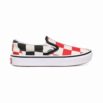 Detske Tenisky Vans Big Checker ComfyCush (8-14+ years) Červené/Čierne VA09WSLEN